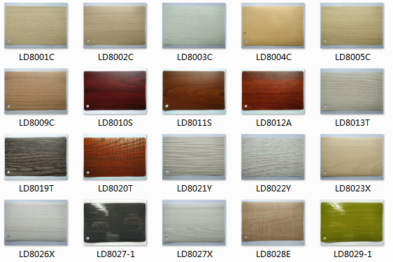 Walnut Wood Grain Pvc Lamination Film Roll Manufacturer 200m