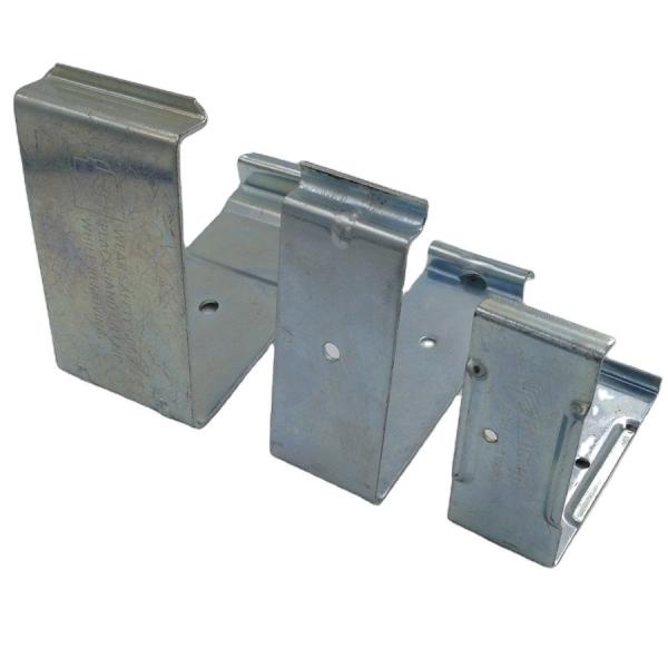 C058 C057 Galvanized Carbon Steel Sheet Metal Spring Clips E Coating For Shipping Crate