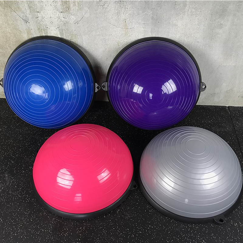 58cm Yoga ABS Balance Training Equipments Anti Burst Massage Blue Exercise Half Ball