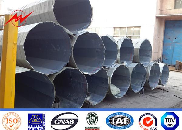 60FT pólo de energia elétrica com material Q235 e Q345 de alta resistência para iluminação de rua