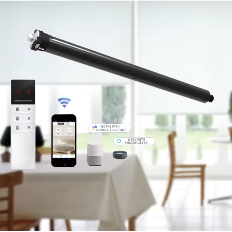 AC 100240V Smart Curtain Tracks powered by Silent DC Motor and 2 Meters Tracklength perfect for Automated Curtain Systems