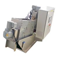 Máquina de secagem da lama da imprensa de parafuso para planta de tratamento de águas residuais Containerized