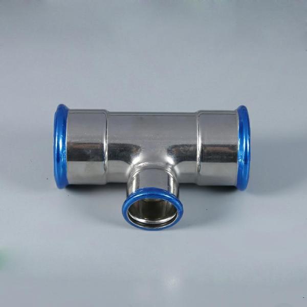 SS304L / SS316L Stainless Steel Press Fittings Straight Coupling Fitting Polishing