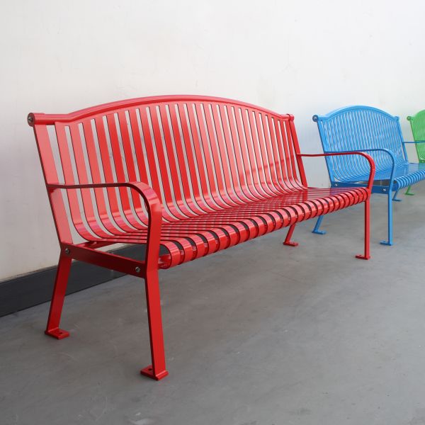 Металлические скамейки на 6 футов с порошковым покрытием