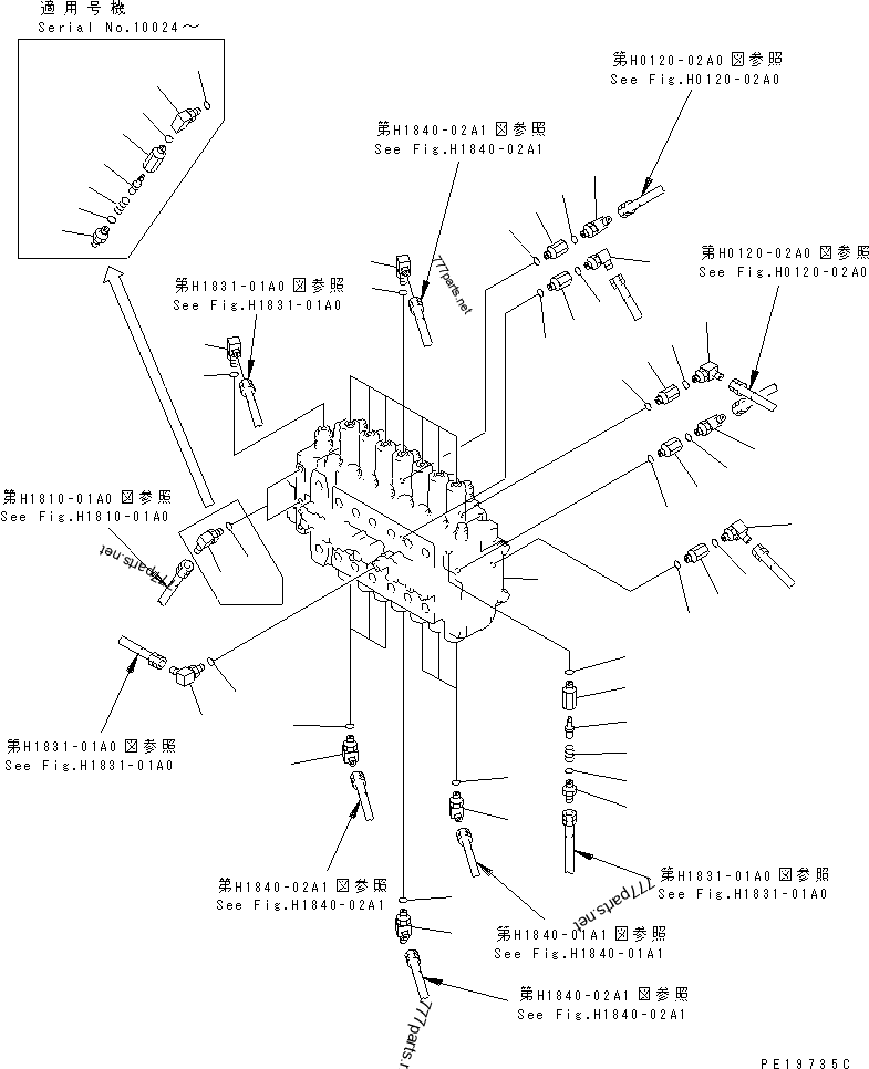 Клапан сброса PC220-6 PCHY-H6L6 PC230-6 723-40-56302 723-40-50401 гидравлического давления Belparts для экскаватора KOMATSU