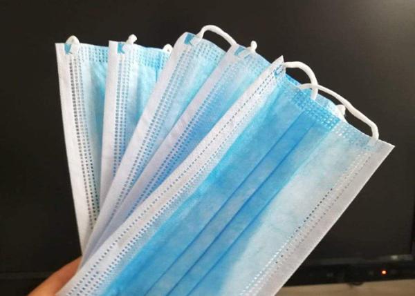 Low Breathing Resistance Sterile Face Mask Non - Irritating Adjustable Nose Piece