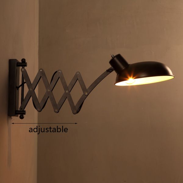 American Retractable Wall Lamp Retro Industrial Kitchen Living Room Swing Arm Wall Lights (WH-VR-60)