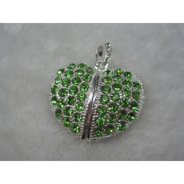 Corporate Gifts Aluminium Diamond Apple Shape Jewelry 2.0 USB flash drive 8Gb