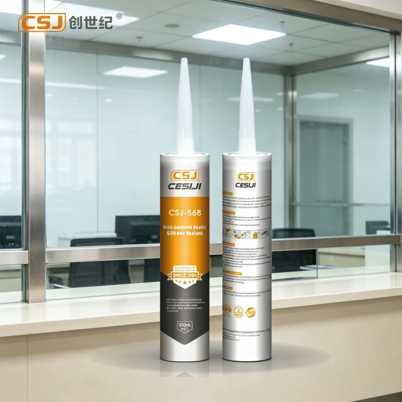 Multi-purpose Acetic Silicone Sealant - Waterproof Sealing Joints Gaps Indoor 