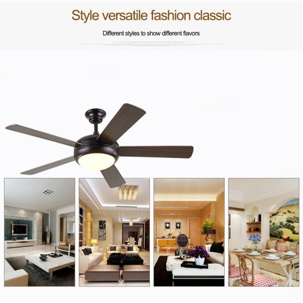 Wooden LED Ceiling Fans with Remote Contror for restaurant Living Room ceiling fan modern(WH-CLL-22)
