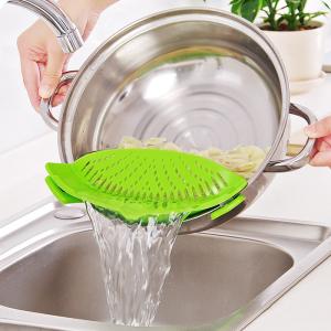 Grampo no filtro BPA do escorredor do silicone livre para os espaguetes