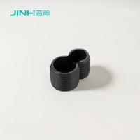 Los puntos de apoyo para estanterías de plástico resistentes al desgaste Jh-4053 - ABS de plástico, negro, resistente y sin costuras