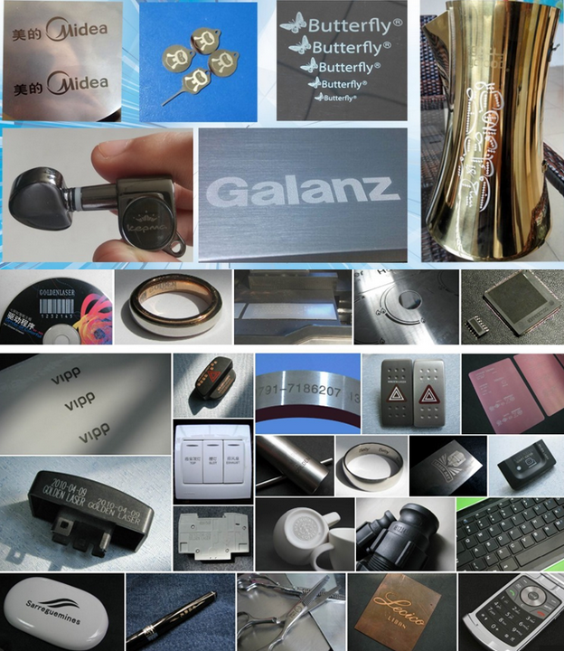 Supported AI PLT Cutting Blade Fiber Laser Engraving Machine ISO / CE