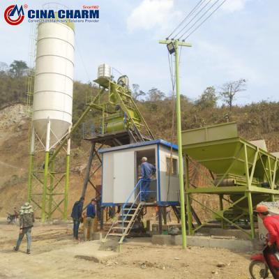 HZS35 Mini Fixed Concrete Batching Plant Engineering Construction Machinery