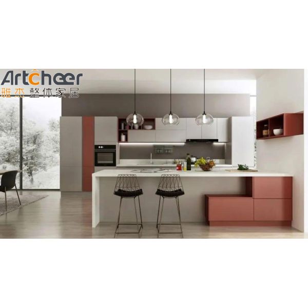 Полный набор E0 класса материал ящик для современного дизайна стиль кухонный шкаф