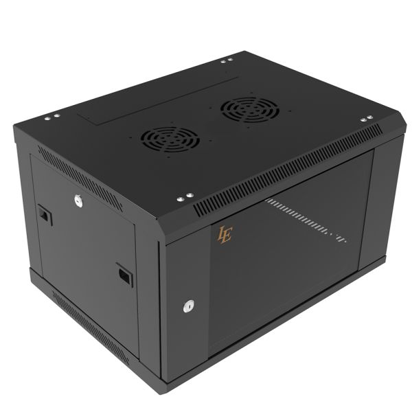 LE 9U Network Server Rack Wall Mounting Type With Glass Door