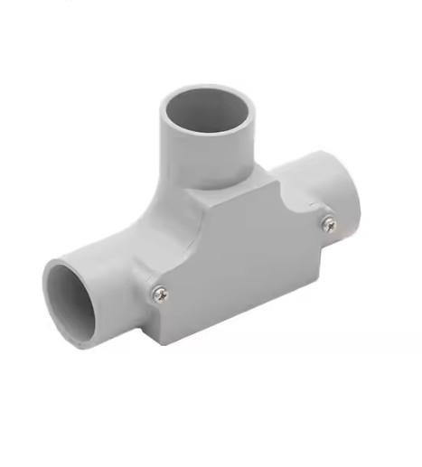 CPVC 3-way Inspection Pipe Electrical PVC Conduit Inspection Tee
