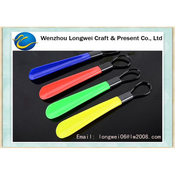 Mini Plastic Shoe Horn Small Beautiful with Hanging Ring