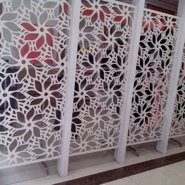 Fireproof Laser Cut Metal Screen Panels 2mm Transfer Printed Heat Transfer Finished