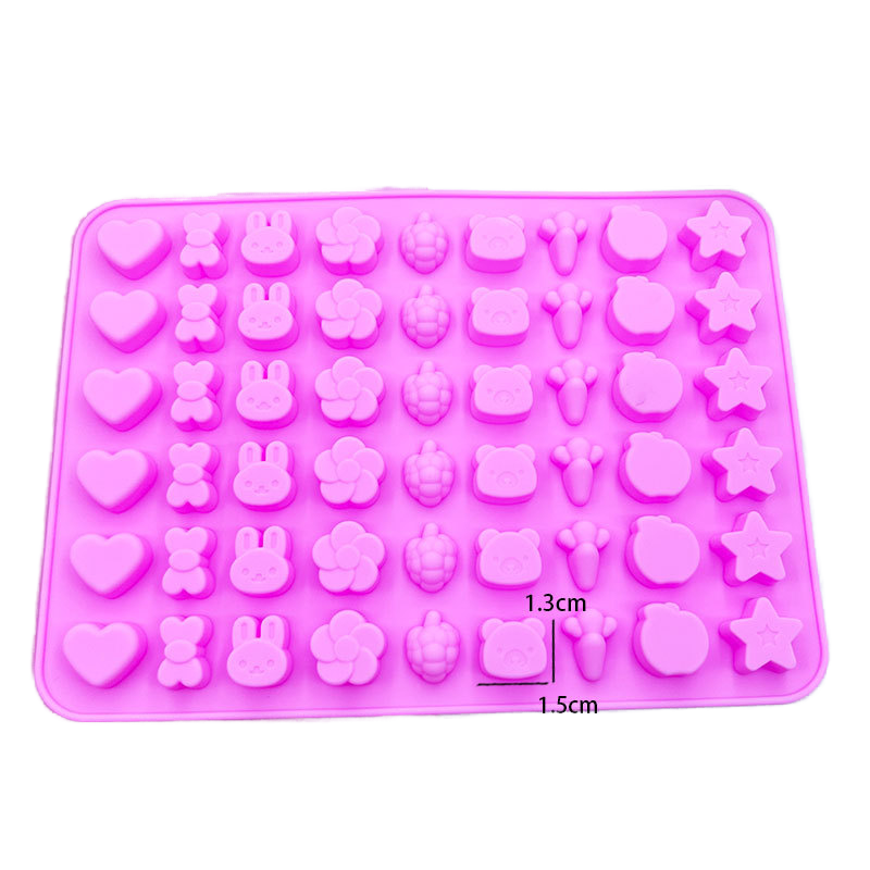 Disposable Silicone Mold Mini Cartoon Animal Wax Bottle Sugar Chocolate Candy Fire Paint Wax Grain Mousse Cake Tools Decoration