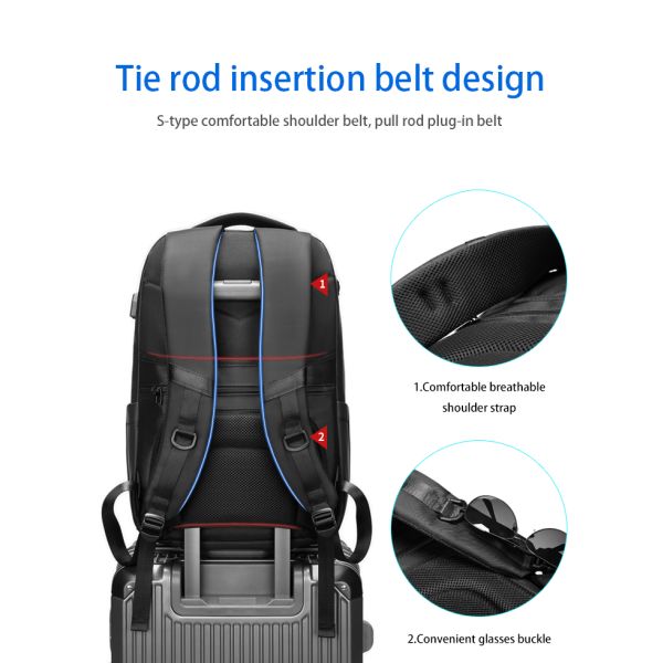 Sacs à dos pour hommes de haute qualité usb sac à dos de voyage imperméable sac à dos portable sac à dos