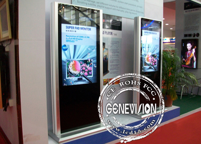Signage цифров киоска яркости 600cd/m2 с часами системы