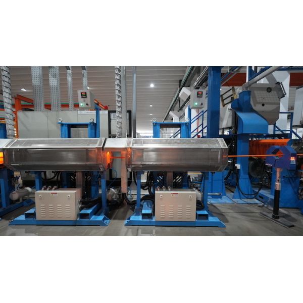 400kg/h Silicone Wire Extrusion Line with 30kW AC Drive for φ9-φ28mm Cable Production