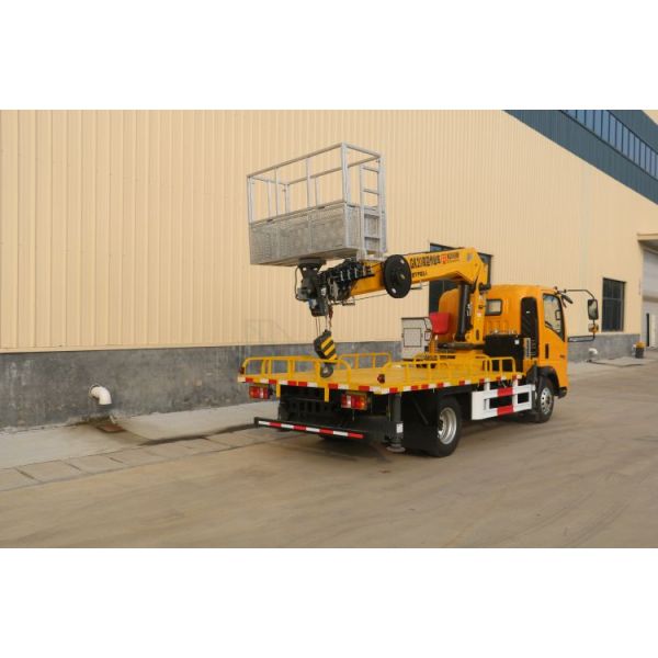 Horsepower 150hp Second-hand Boutique Howo 16m-30m Aerial Work Truck with Truck Crane