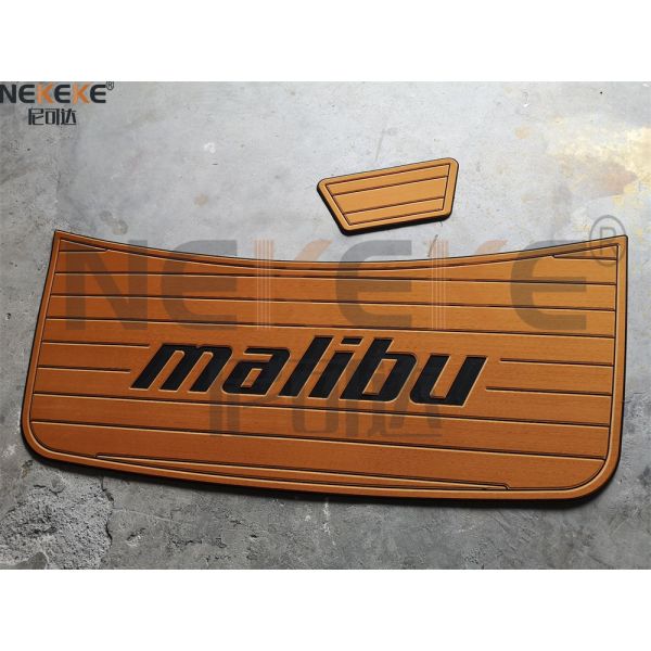 6mm Thickness UV Resistant Self-Adhesive Marine EVA Flooring Faux Teak Boat Deck Mat for 2012-2016 Malibu 22 MXZ