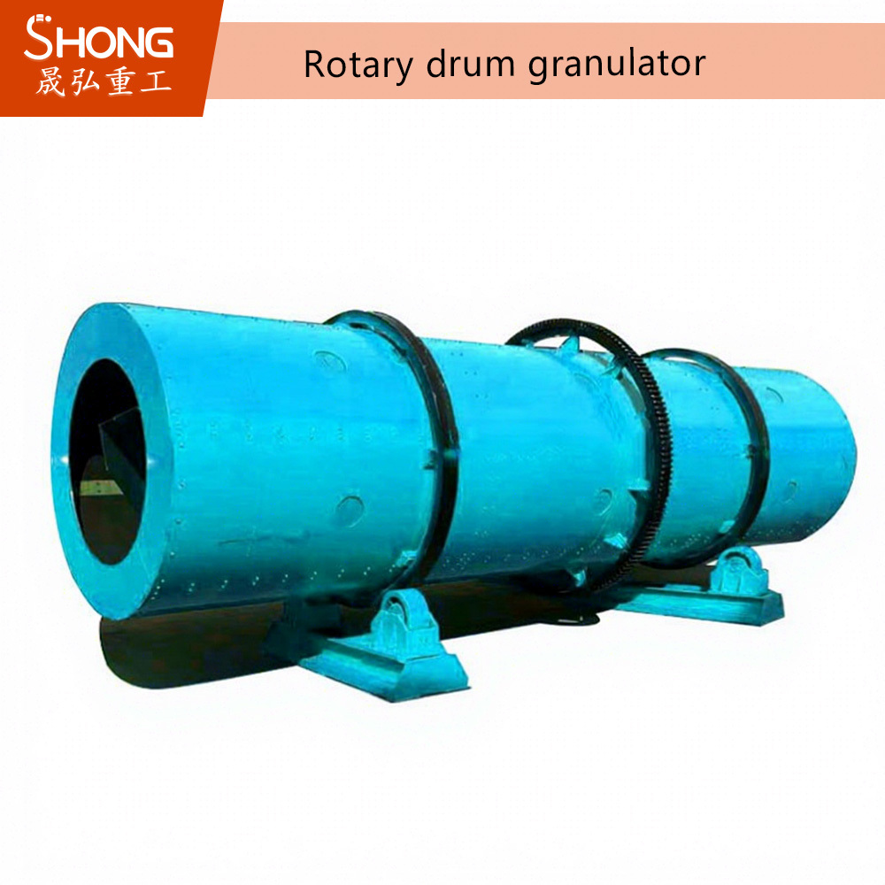 Rotary Drum Granulator for NPK Compound Fertilizer with 12-15 Tons Per Hour Capacity and Ball Shape Granules