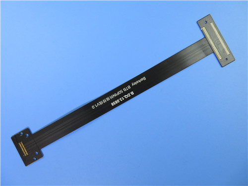 Dual Layer Flexible PCBs Plating On Polyimide with 0.25mm Thick With Immersion Gold