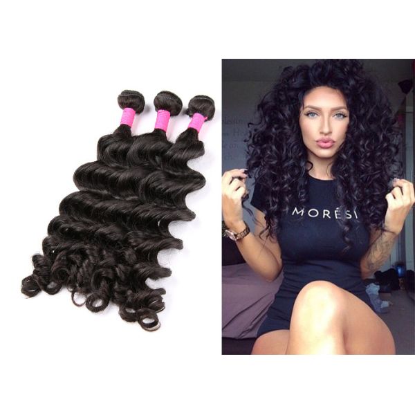 Grade 7A Afro Big Curly , Brazilian Human Hair Weaving
