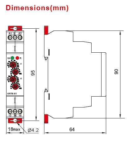 RT8-S1 Modular Timing Relays AC/DC12-240V