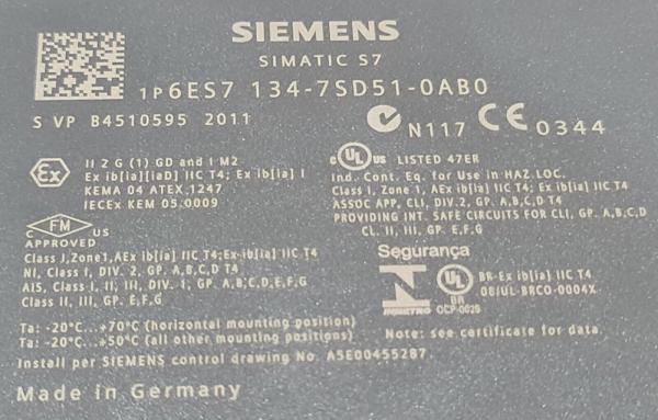 Siemens Electric 6ES7134-7SD51-0AB0 ANALOG INPUT MODULE  brand new genuine product
