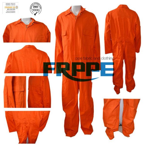 OEM Orange Cotton 300gsm Flame Resistant Clothing