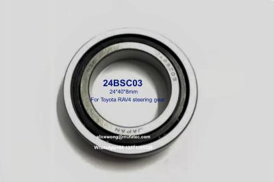 24BSC03 Toyota RAV4 Steering Gear Bearings Vehicle Bearings C3 Clearance Steel Cage Ball Bearings 24x40x8mm