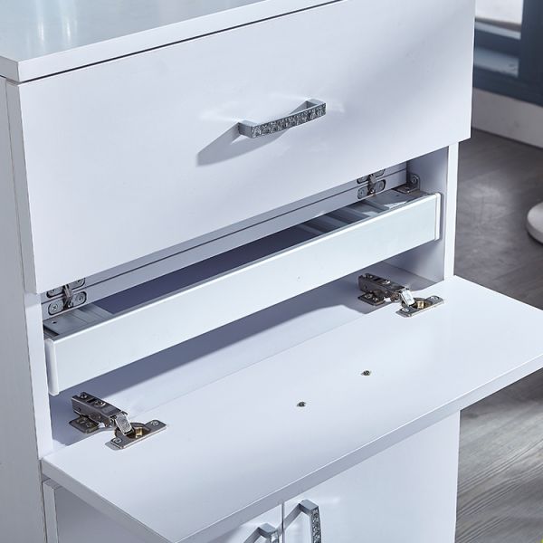 Белый триамин 36,06 дюймов многофункциональный шкаф для гостиной