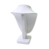 High End Necklace Bust Display Stand Faux PU Embossing With Interior Material MDF