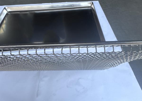 2.5mm lustrados Mesh Tray Industrial de aço inoxidável