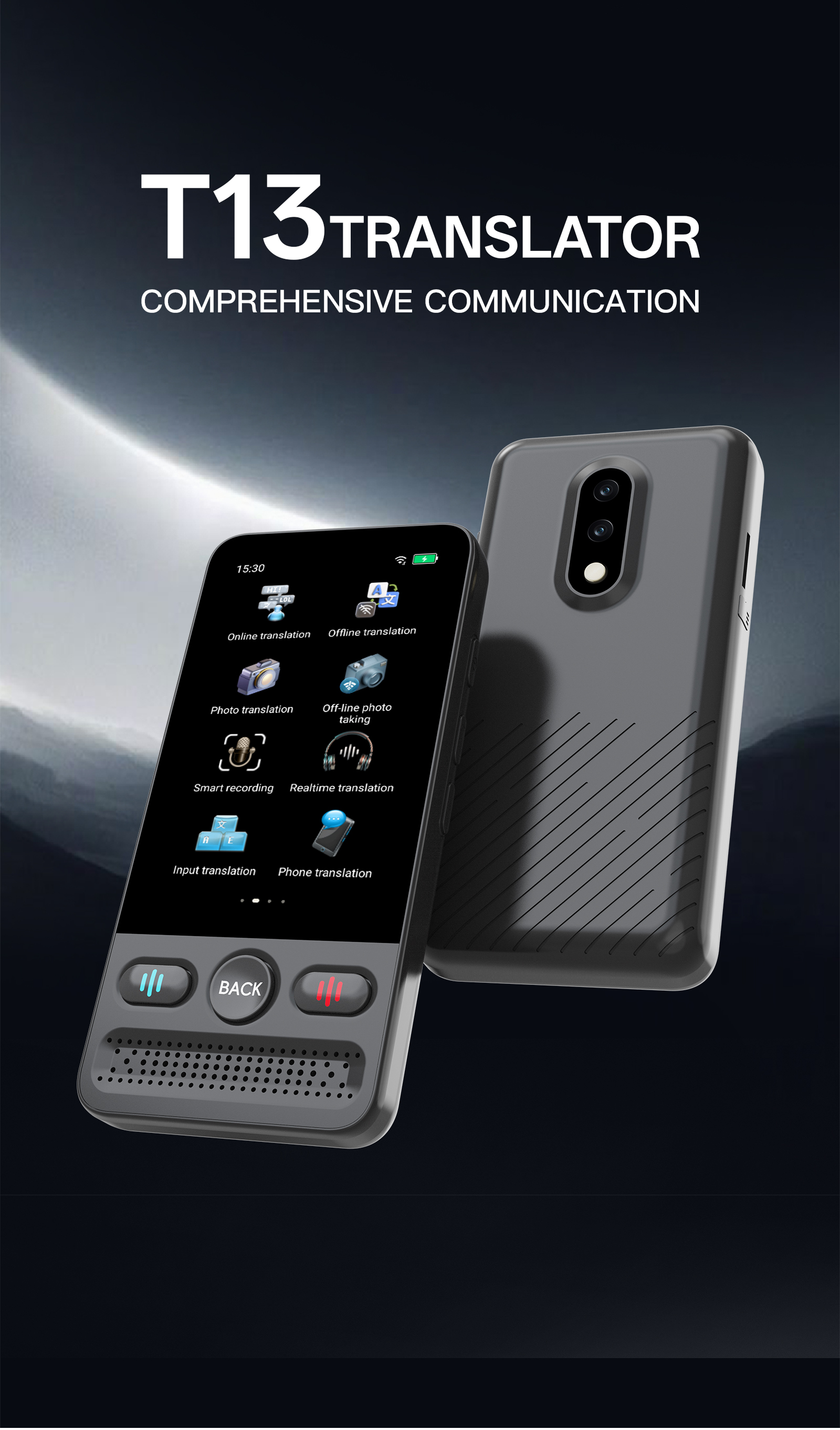 160 Languages DeepSeek AI Mini Translator Device Vietnamese Laotian Russian English Spanish
