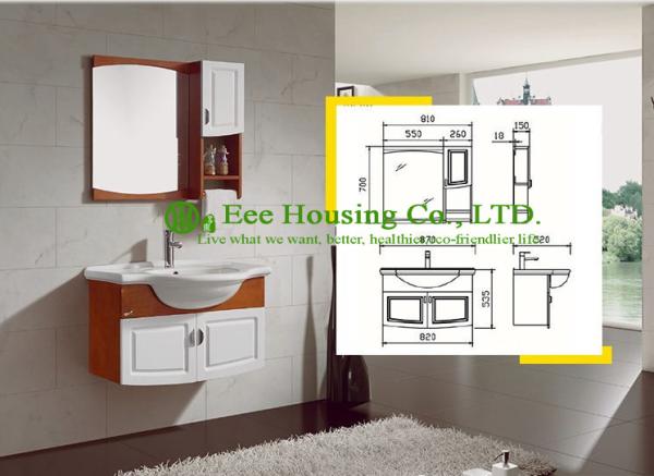 bathroom cabinet best selling european modern furniture wall hung new waves waterproof bathroom vanity