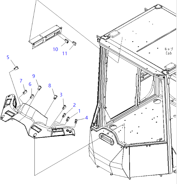 423-06-45370 4230645370 423-06-45371 Interruptor de frenado de estacionamiento adaptado KOMATSU Piezas de cargadores de ruedas