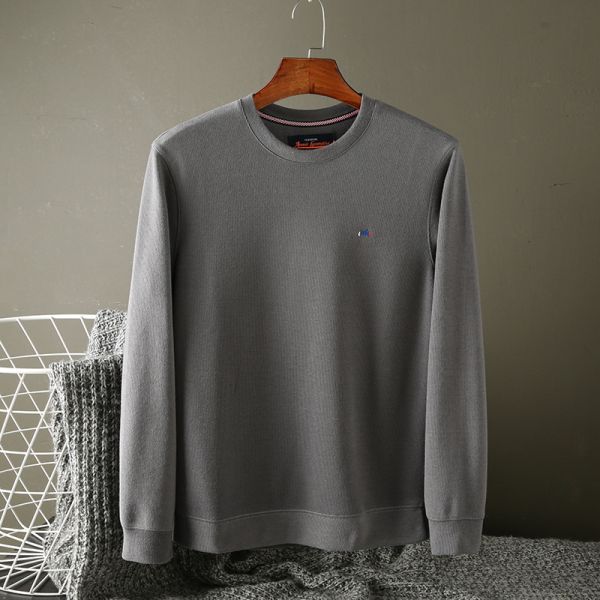 O-Neck Embroidered Men's Round Collar Sweater Terry Pullover Unlined and Workmanship