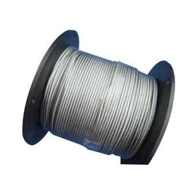 Charge électrique de rupture élevée 7x7 câble galvanisé 1,5 mm