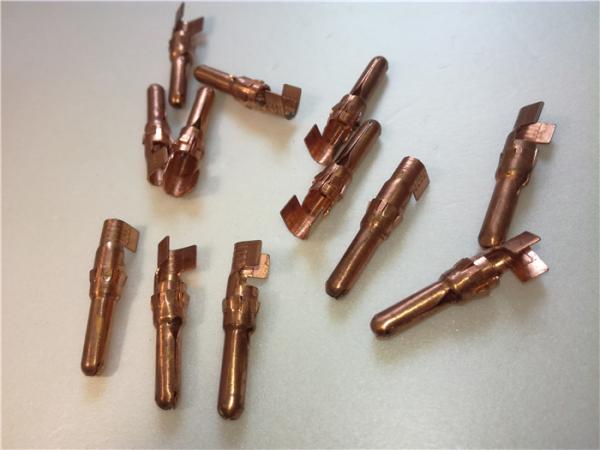 Auto Spare Parts Sheet Metal Bending Dies Brass Female Unsealed Electrical Connector