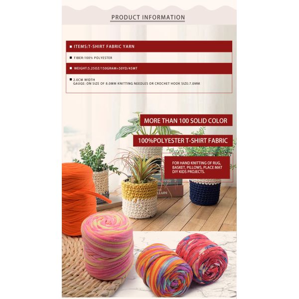 T Shirt Crochet Chenille Arm Knitting Yarn Viscose Knitting Wool Yarn