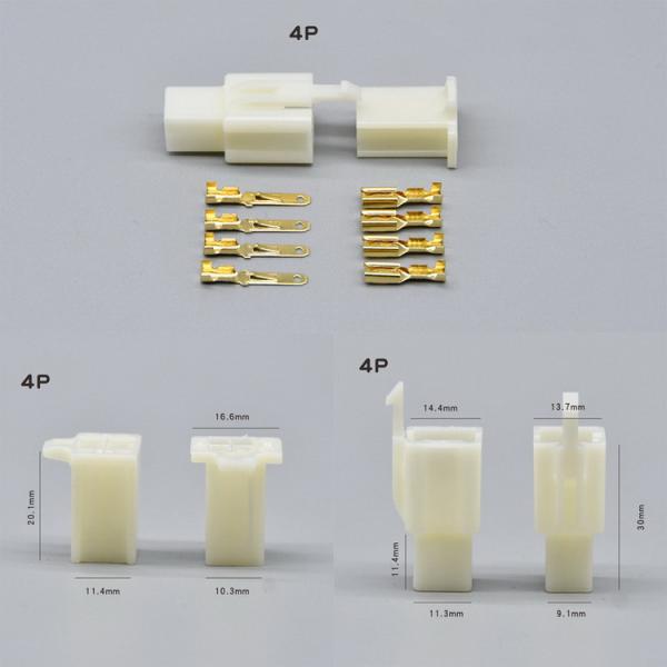 2.8mm Spacing Male Female Connectors Pin Header Housing for Motocycle