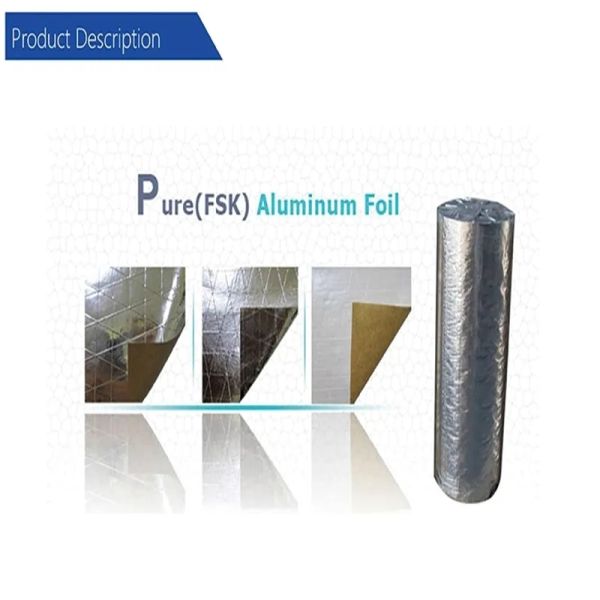 Aluminum Foil Composite Insulation White Pp Film Scrim Kraft Paper Reinforced Facing