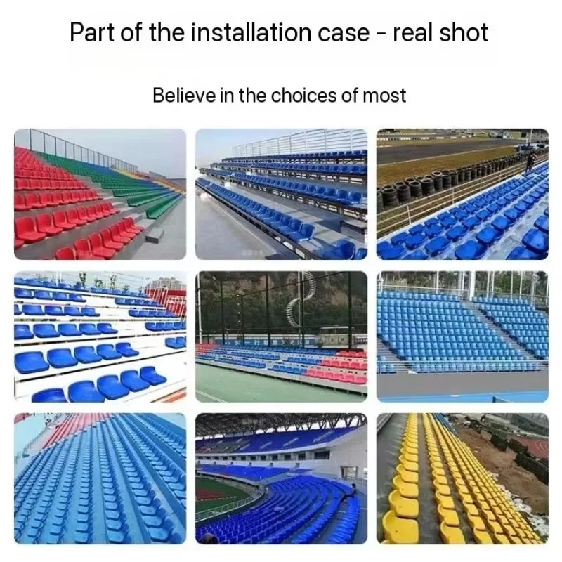 Durable Waterproof Portable Stadium Seating Chairs with Customizable Size for Sports and Outdoor Events