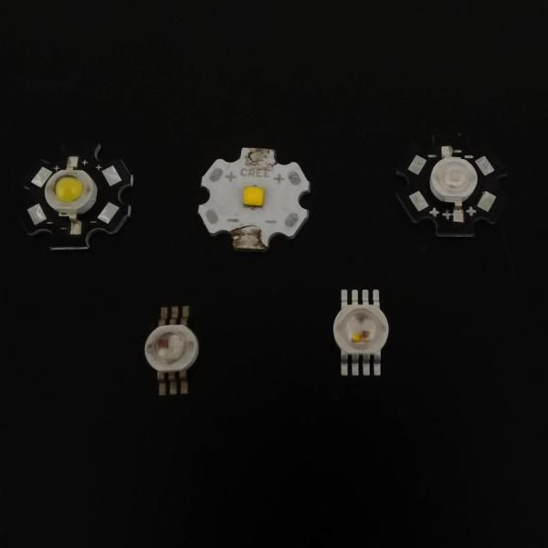 O diodo emissor de luz feito sob encomenda do poder superior 1w para a planta que cresce, poder superior de 100LM 3W conduziu os diodos 530NM